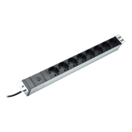 Aluminum outlet strip with pre-fuse | DN-95410 | Sockets quantity 8 - Image 3