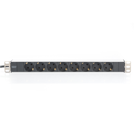 Aluminum outlet strip with 8 safety outlets | DN-95401 | Sockets quantity 8 - Image 4