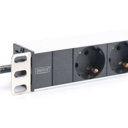 Aluminum outlet strip with 8 safety outlets | DN-95401 | Sockets quantity 8 - Image 7