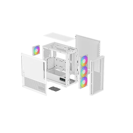 Deepcool | MID TOWER CASE | CH560 Digital | Side window | White | Mid-Tower | Power supply included No | ATX PS2 - Image 5