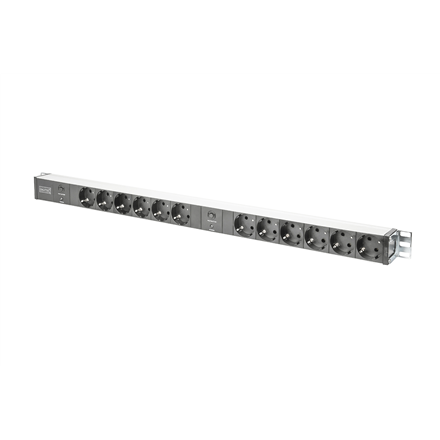 Digitus Aluminum Outlet Strip with overload protection | DN-95405 | Sockets quantity 12 - Image 4