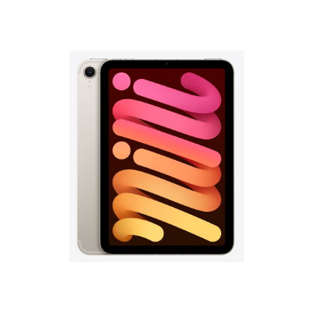 Apple | iPad mini Wi-Fi + Cellular | 8.3 " | Starlight | IPS | 2266 x 1488 pixels | Apple A17 Pro | 256 GB | 3G | 4G | 5G | Wi-Fi | Front camera | 12 MP | Rear camera | 12 MP | Bluetooth | 5.3 | iPadOS | USB-C charging cable - Image 6