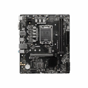 MSI | PRO H610M-E | Processor family Intel | Processor socket LGA1700 | Supported hard disk drive interfaces SATA, M.2 | Number of SATA connectors 4