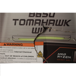 SALE OUT. | SALE OUT. MSI MAG B650 TOMAHAWK WIFI | Processor family AMD | Processor socket AM5 | DDR5 DIMM | Memory slots 4 | Supported hard disk drive interfaces SATA, M.2 | Number of SATA connectors 6 | Chipset AMD B650 | ATX | BENT DENT, SCRATCHED ON PCI CONNECTOR