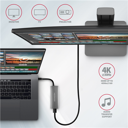 AXAGON Multi-port USB-C 10Gbps hub, 13cm | HMC-5G21 - Image 3