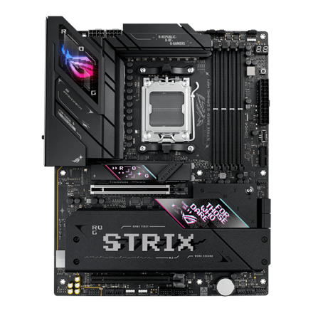 Asus ROG STRIX B850-E GAMING WIFI | Processor family AMD | Processor socket AM5 | DDR5 | Supported hard disk drive interfaces SATA, M.2 | Number of SATA connectors 4 - Image 2