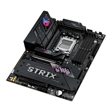 Asus ROG STRIX B850-E GAMING WIFI | Processor family AMD | Processor socket AM5 | DDR5 | Supported hard disk drive interfaces SATA, M.2 | Number of SATA connectors 4 - Image 7