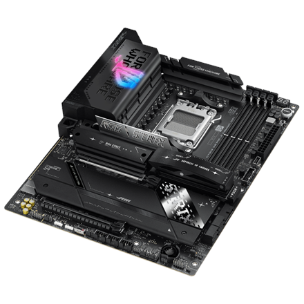 Asus ROG STRIX X870E-E GAMING WIFI | Processor family AMD | Processor socket AM5 | DDR5 | Supported hard disk drive interfaces SATA, M.2 | Number of SATA connectors 4 - Image 7
