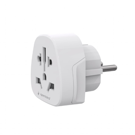Gembird World to EU power adapter plug, 15 A | A-AC-EUMINTF | Travel adapter - Image 2