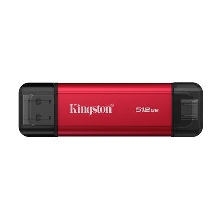 Kingston Dual Portable Solid-State Drive, USB Type-A and Type-C | 512 GB | Solid-state drive interface USB 3.2 Gen 2 | Read speed 1050 MB/s | Write speed 950 MB/s - Image 2