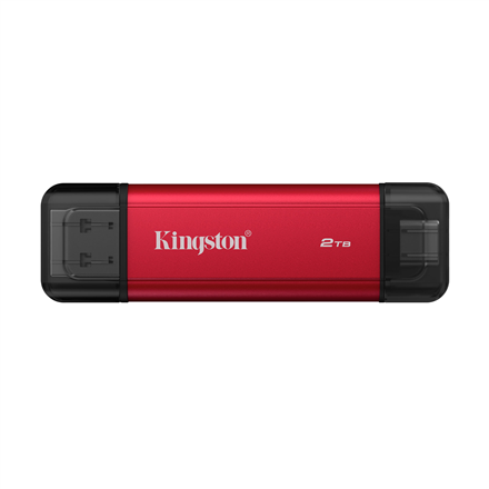 Kingston Dual Portable Solid-State Drive, USB Type-A and Type-C | 2000 GB | Solid-state drive interface USB 3.2 Gen 2 | Read speed 1050 MB/s | Write speed 950 MB/s - Image 2