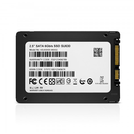 ADATA | Ultimate SU630 3D NAND SSD | 960 GB | SSD form factor 2.5” | Solid-state drive interface SATA | Read speed 520 MB/s | Write speed 450 MB/s - Image 6