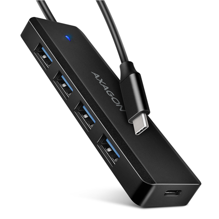 AXAGON Travel four-port USB-C 5Gbps hub | HUE-C1C - Image 2