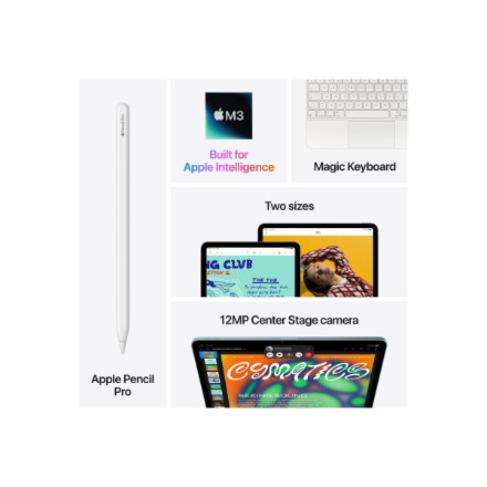 Apple | iPad Air Wi-Fi + Cellular | 13 " | Space Gray | IPS | 2732 x 2048 pixels | Apple M3 | 8 GB | 128 GB | 3G | 4G | 5G | Wi-Fi | Front camera | 12 MP | Rear camera | 12 MP | Bluetooth | 5.3 | iPadOS | USB-C charging cable - Image 6