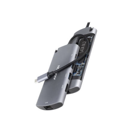 AXAGON SuperSpeed USB-C Combo 6in1 Hub | HMC-6M2 - Image 3