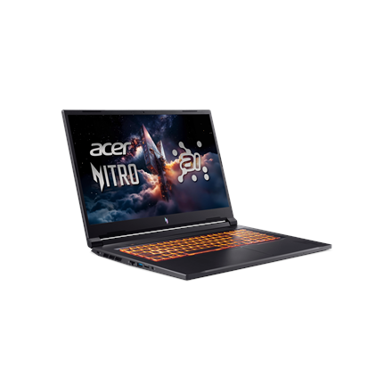 Acer | Nitro V 17 AI ANV17-41-R27Z | Obsidian Black | 17.3 " | IPS | QHD | 2560 x 1440 pixels | AMD Ryzen 7 | 260 | 32 GB | DDR5 | Solid-state drive capacity 1000 GB | NVIDIA GeForce RTX 5060 | GDDR7 | 8 GB | Windows 11 Home | 802.11ax | Bluetooth version 5.3 | Keyboard language US international | Keyboard backlit | Warranty 24 month(s) - Image 4