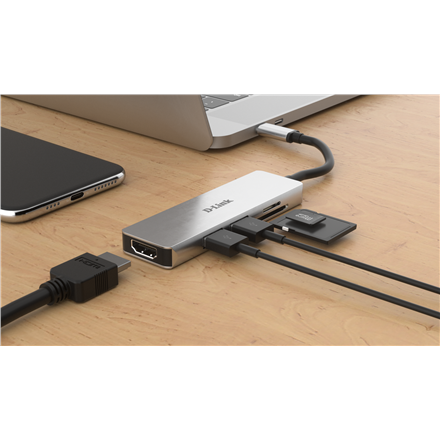 D-Link | 5-in-1 USB-C™ Hub with HDMI and SD/microSD Card Reader | DUB-M530 | USB Type-C - Image 7
