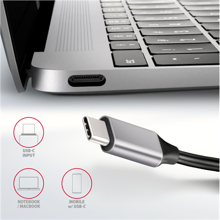 AXAGON SuperSpeed USB-C Combo 6in1 Hub | HMC-6H4A - Image 7