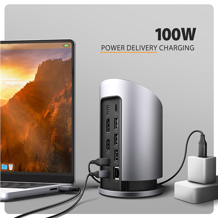 AXAGON USB-C 10Gbps Wireless Charging 9in1 hub | HMC-WL9 - Image 7