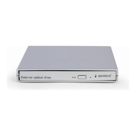 Gembird External USB DVD drive | DVD-USB-021-SV | Interface USB 2.0 | CD/DVD | CD read speed 24 x | CD write speed 24 x | Silver - Image 3